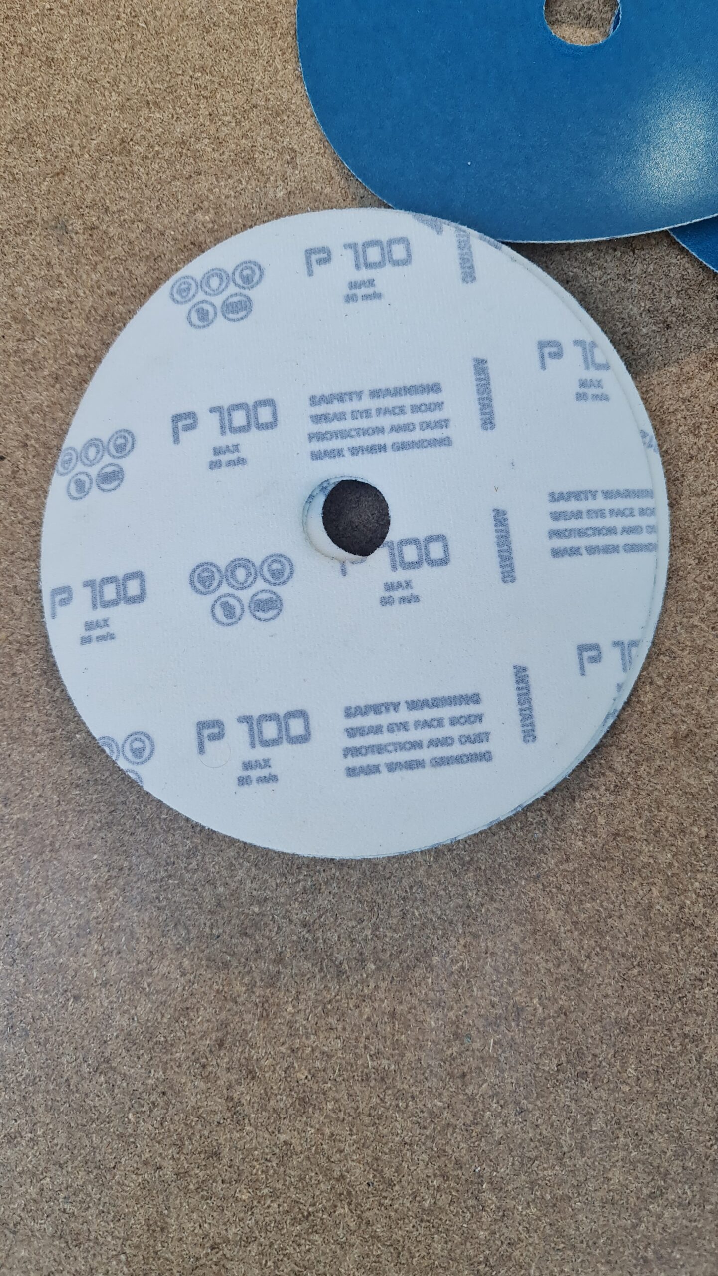 Emporium 178mm Velcro back Zirconia Edger Disc P100 Grit