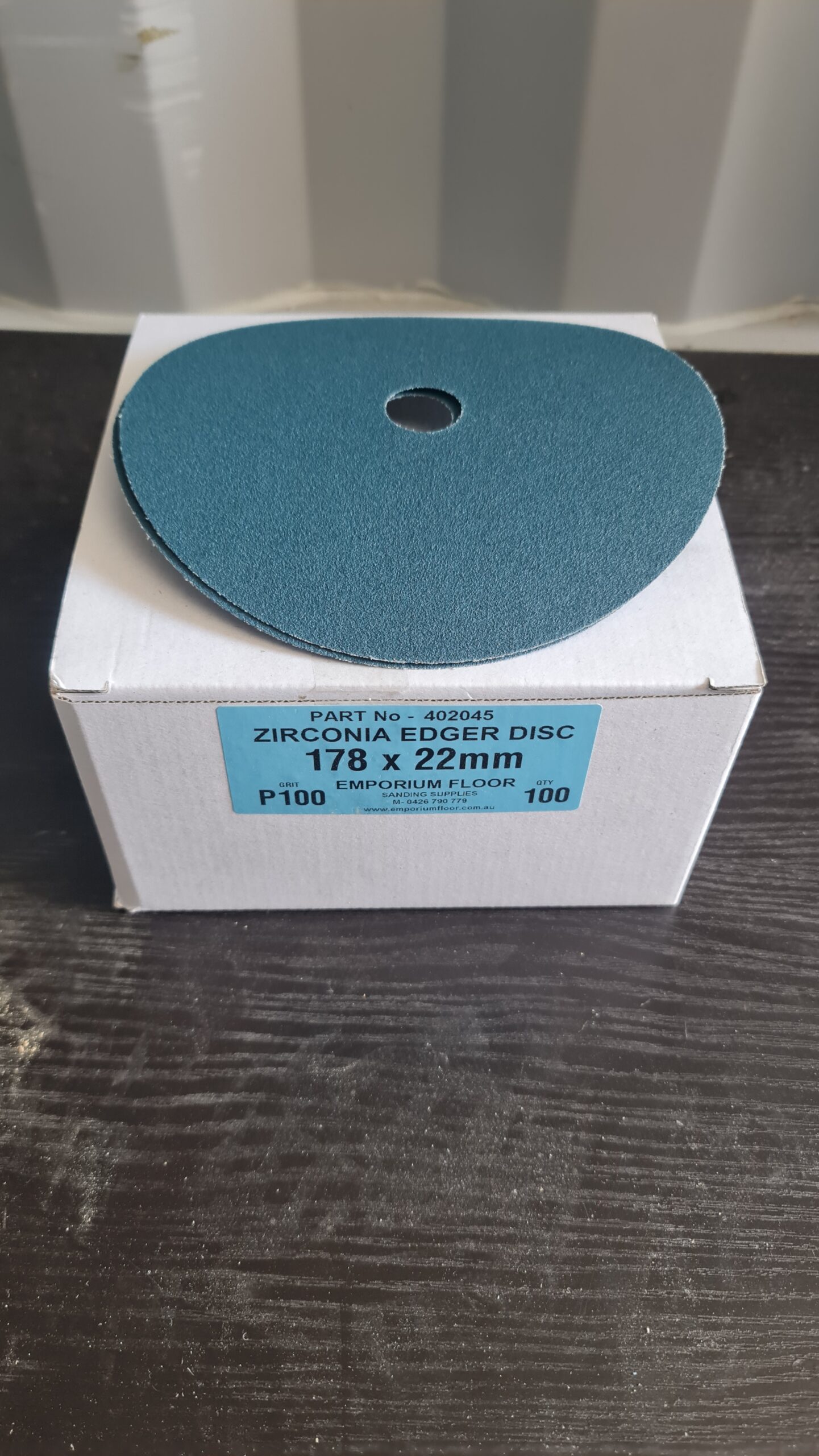 Emporium Zirconia 178mm Cloth Edger Disc